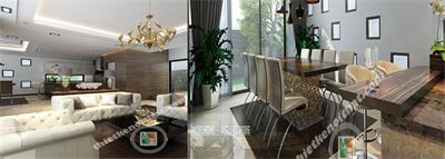 Thiết kế nội thất biệt thự cao cấp hiện đại TP VINH 