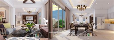Thiết kế nội thất biệt thự SPLENDORA Bắc An Khánh