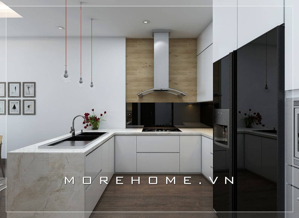 Thiết kế nội thất phòng bếp chung cư hiện đại và tiện nghi cho người nội trợ Thiết kế phòng bếp đẹp, đẳng cấp và ấn tượng dành cho biệt thự