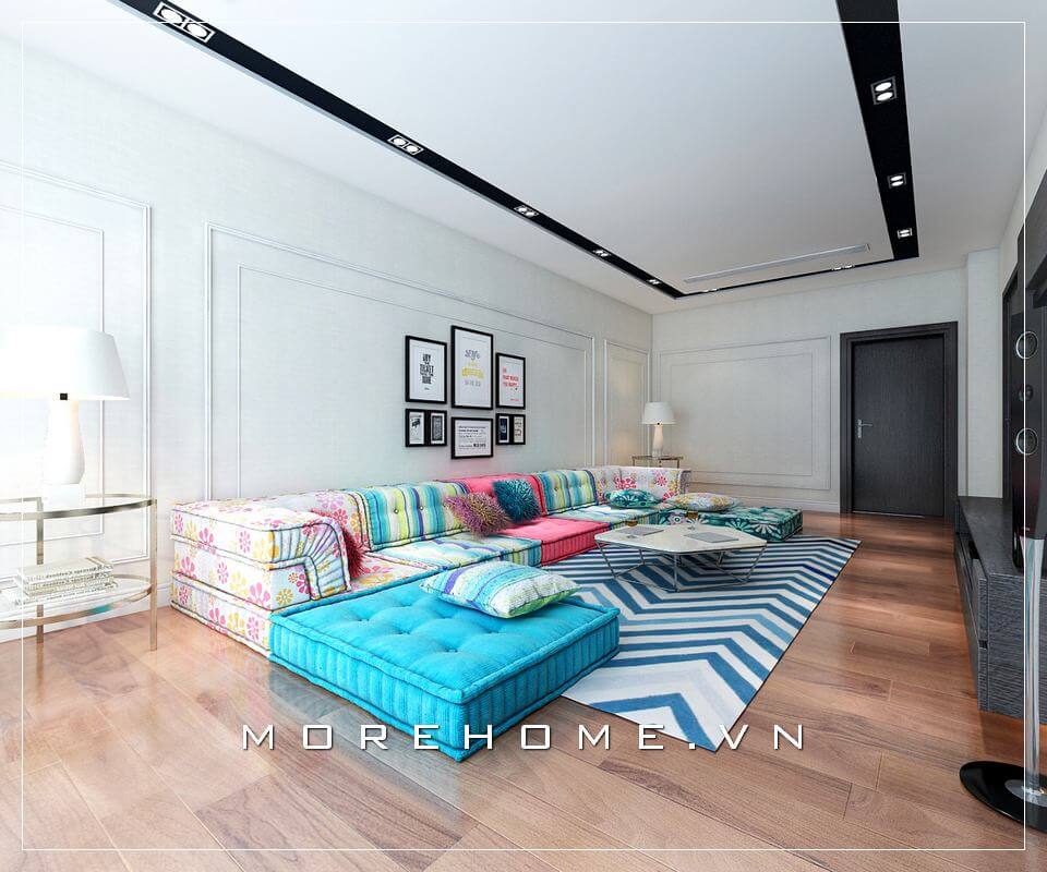 Thiết kế nội thất phòng khách phong cách hiện đại, ấn tượng cho không gian nhà phố Thiết kế biệt thự