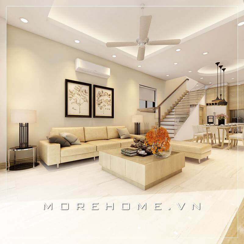 Ý tưởng thiết kế nội thất phòng khách nhà phố đẹp, hiện đại với đồ nội thất sang trọng, xu hướng không thể thiếu trong trang trang trí nhà. Thiết kế biệt thự