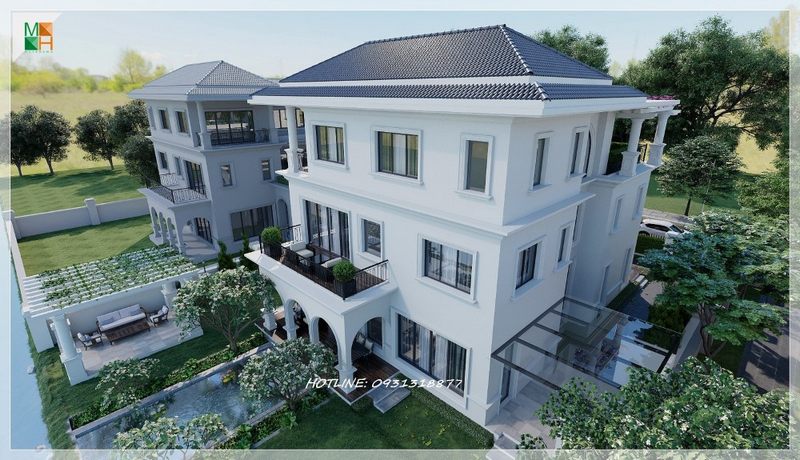 Thiết kế ngoại thất như khoác lên mình chiếc áo mới, thể hiện sự sang trọng, đẳng cấp cho ngôi nhà khi đứng từ bên ngoài nhìn vào