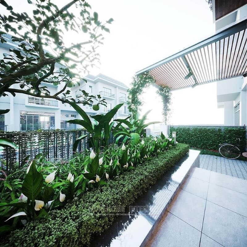 Morehome đã thiết kế một kiến trúc xanh cho biệt thự Ciputra Tây Hồ Hà Nội.