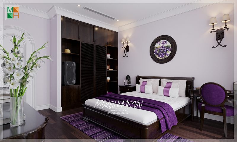Kệ tủ quần áo gỗ óc chó làm cho không gian trở nên đẹp và ấn tượng hơn khi bạn bước vào phòng.